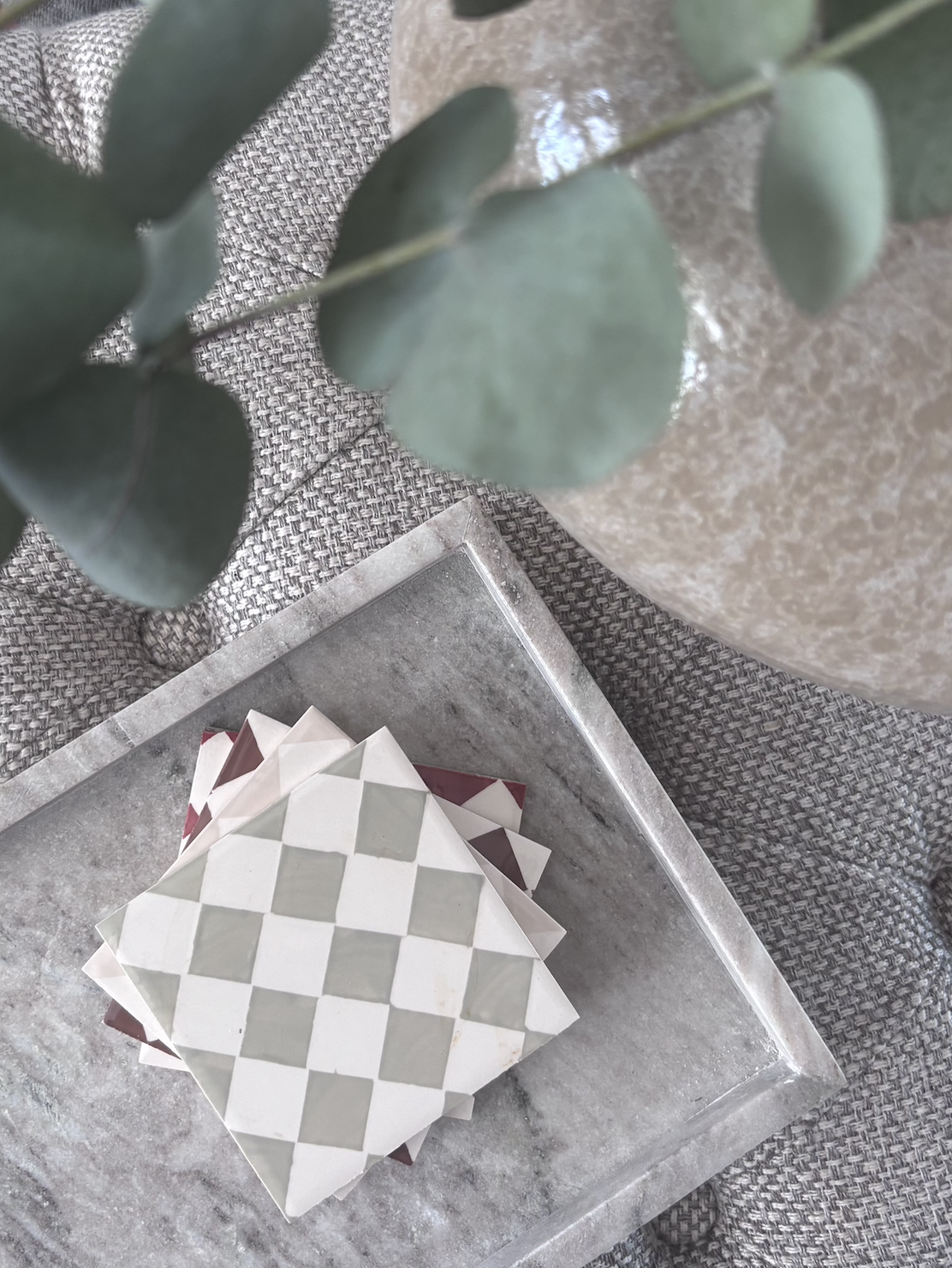 Checkerboard Coasters - Set of 4