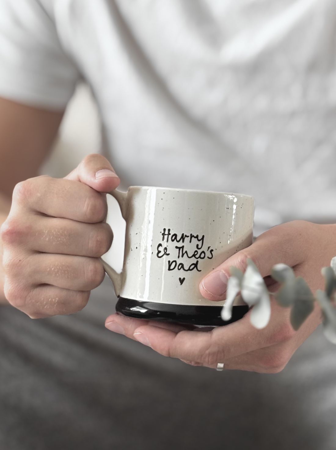 Monochrome Personalised Country Mug