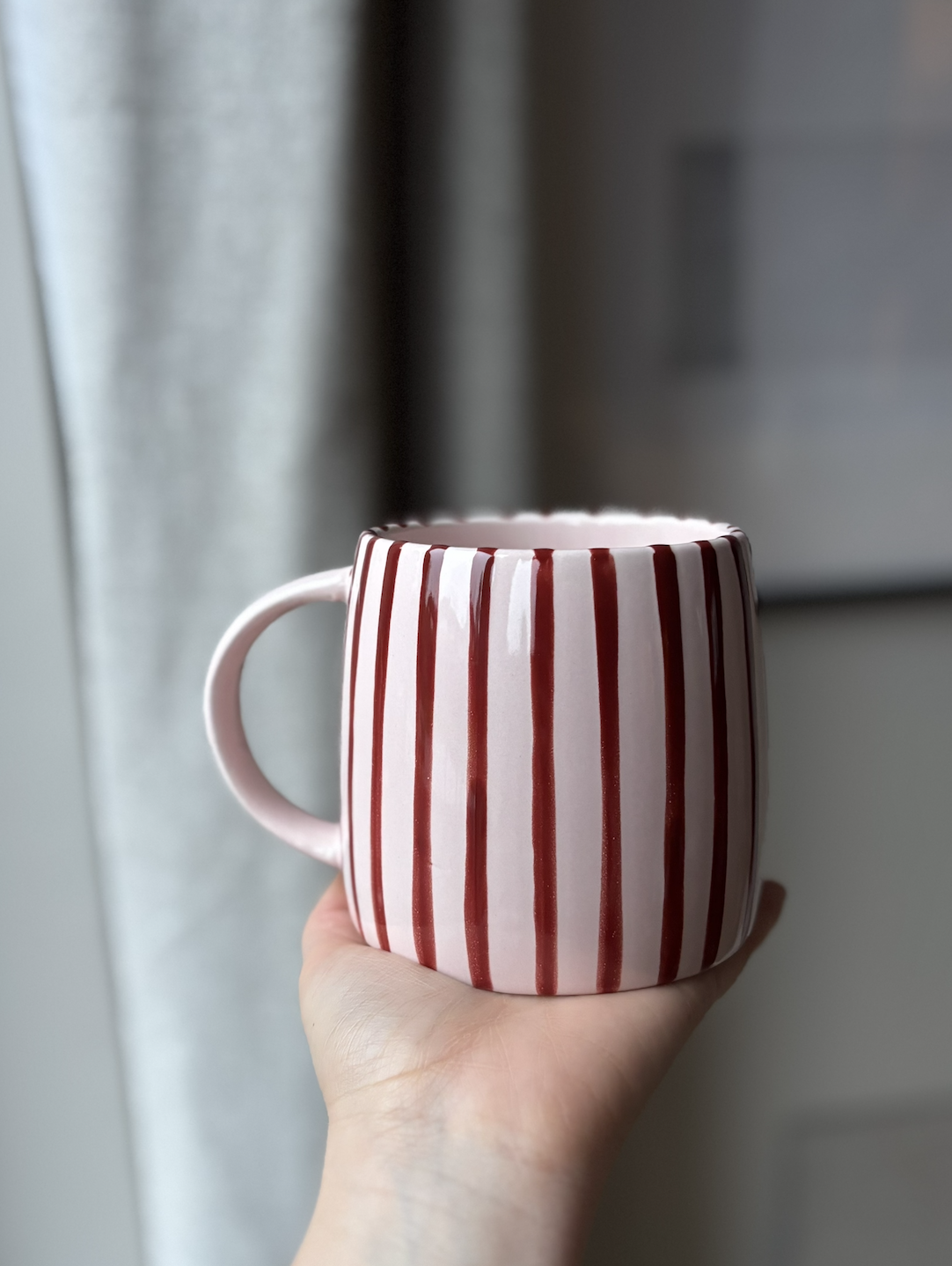 Pink Stripe Suzie Mug
