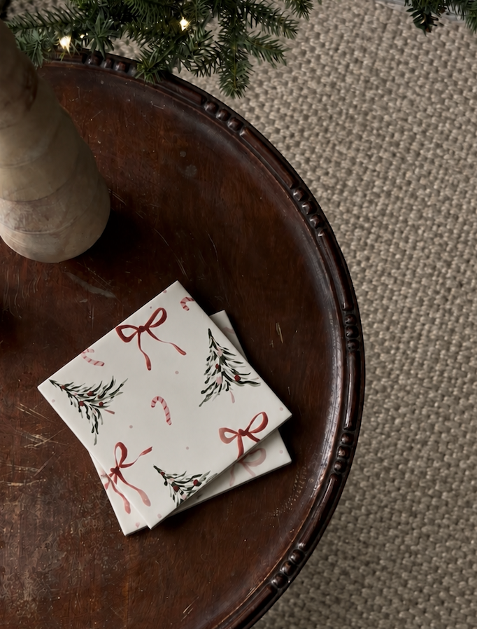 Christmas Joy Coaster Duo