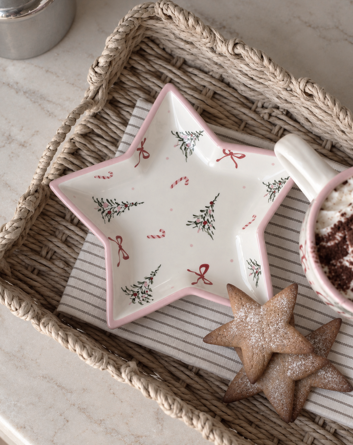 'Pink December' Star Plates
