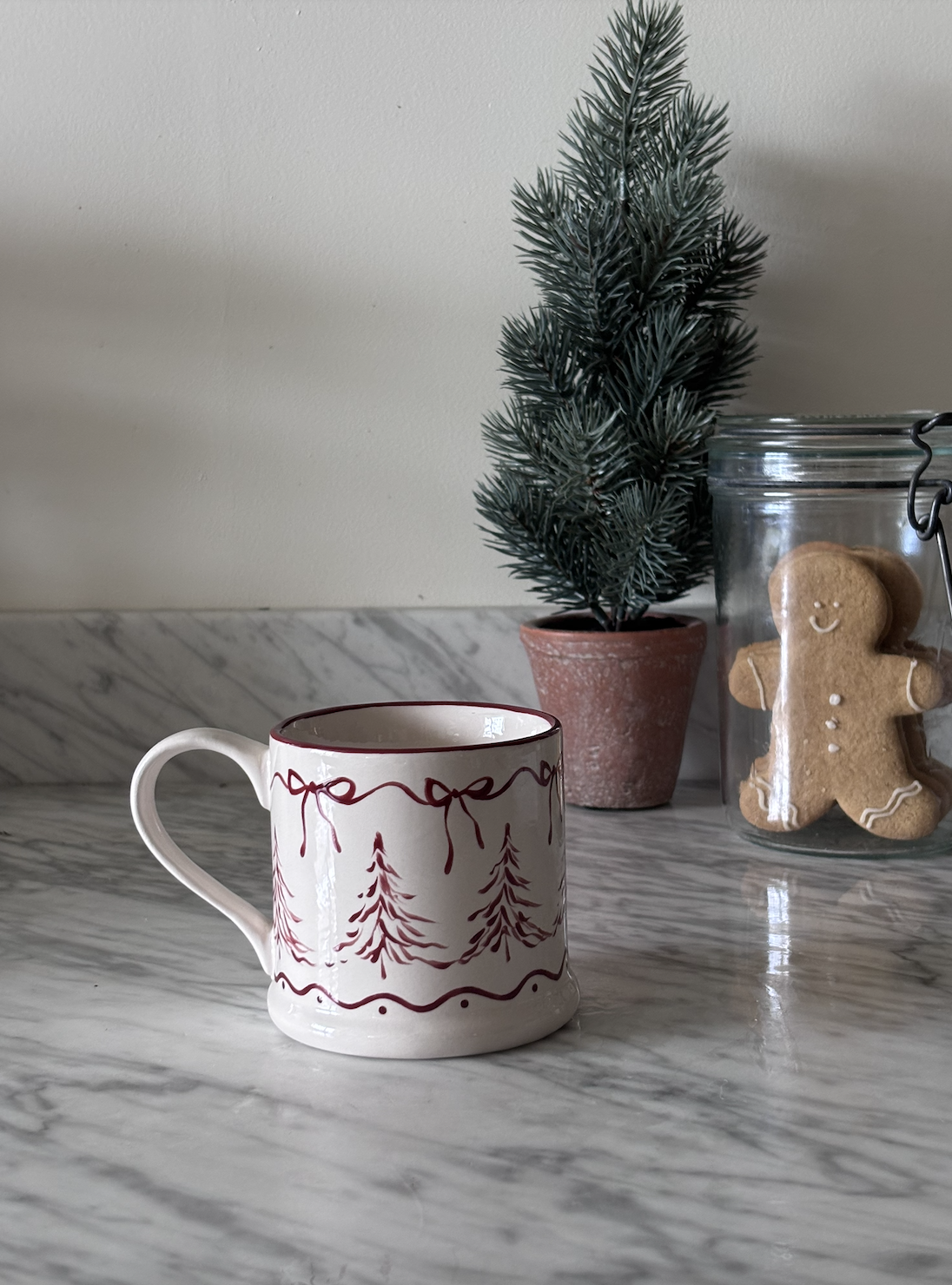 Christmas Toile Country Mug