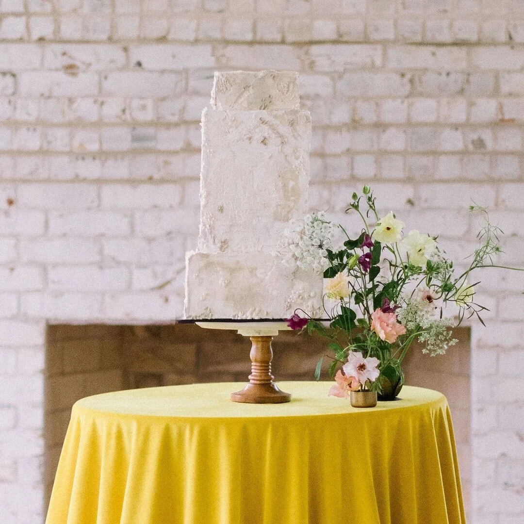 So perfectly concrete this square tower of a cake blends right into its gorgeous aged backdrop.

Are you a round or a square cake person?

Talented Team of Vendors

Photography: @ellenashton
Planning + Design: @alloraandivy
Venue: @thefrenchfarmhouse