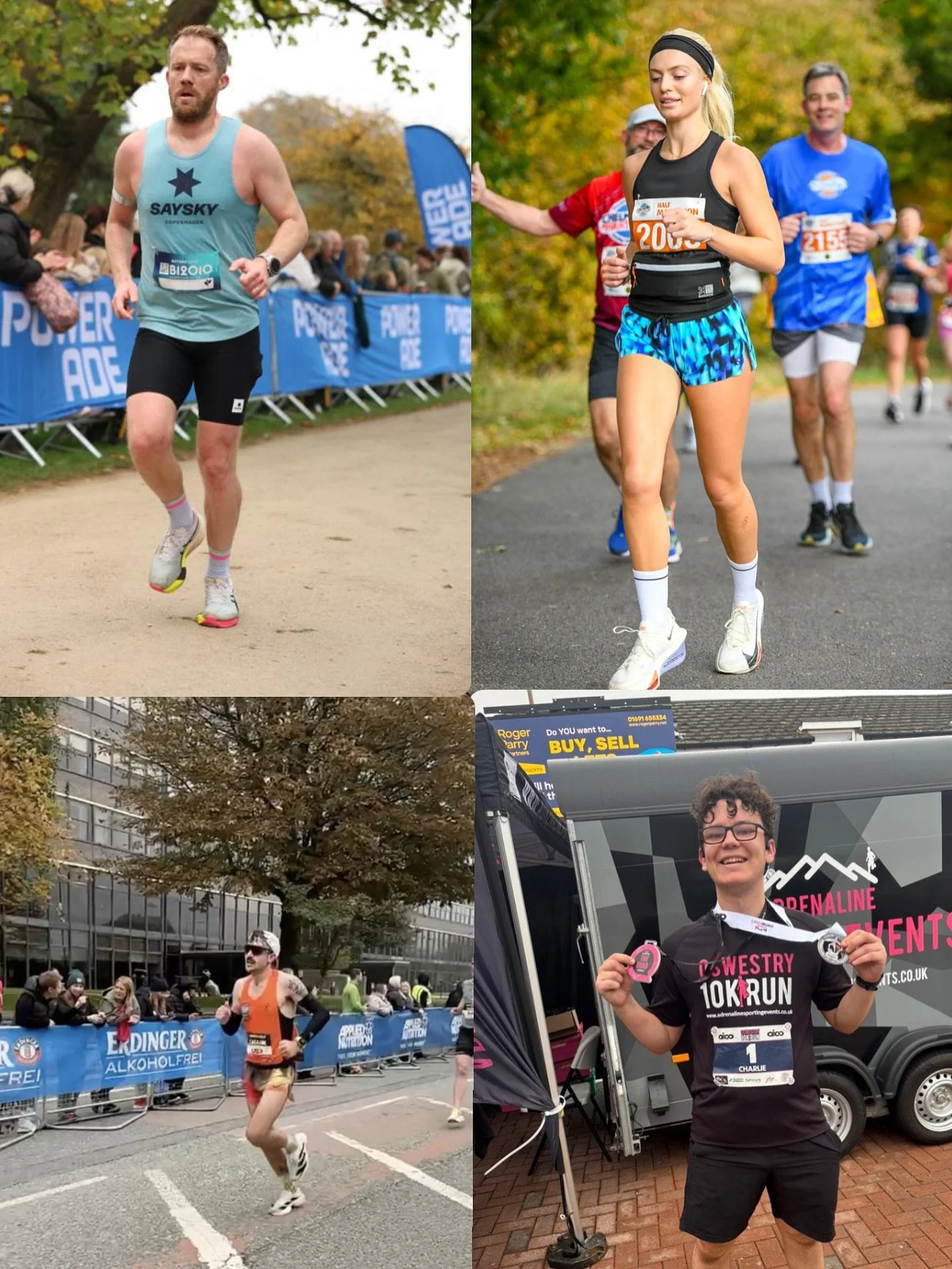 🌪️Weekend results🌪️

🔥 Callum &ndash; 78:53 Manchester Half (PB!) first sub-80!
🔥 Athena &ndash; 1:47:27 Chelmsford Half (PB!)
🔥 Charlie &ndash; 46:21 Oswestry 10K (PB!) mid-marathon block
🔥 James &ndash; 1:33 York Half, mid-marathon block

Big