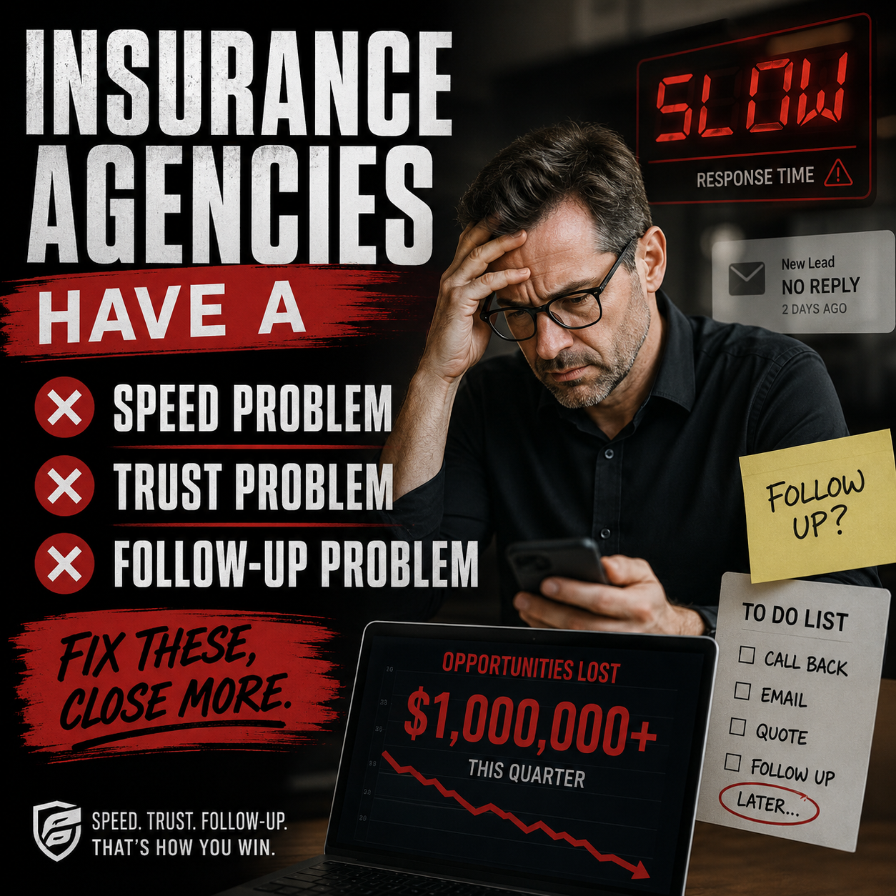 Insurance Agencies Have Speed, Trust, and Follow-Up Problem