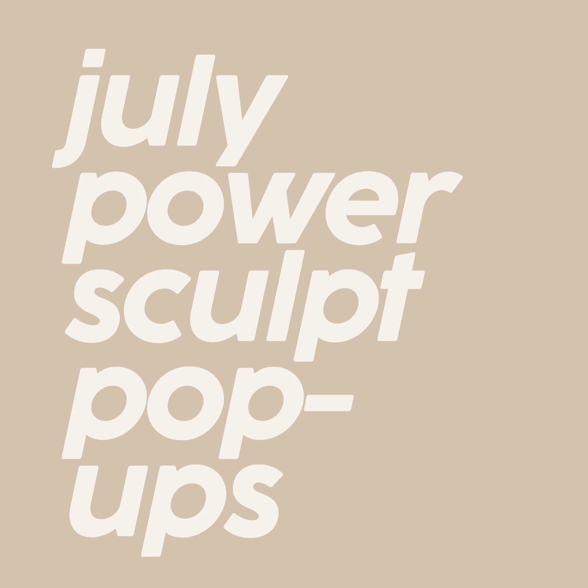 Power Sculpt Pop-Up