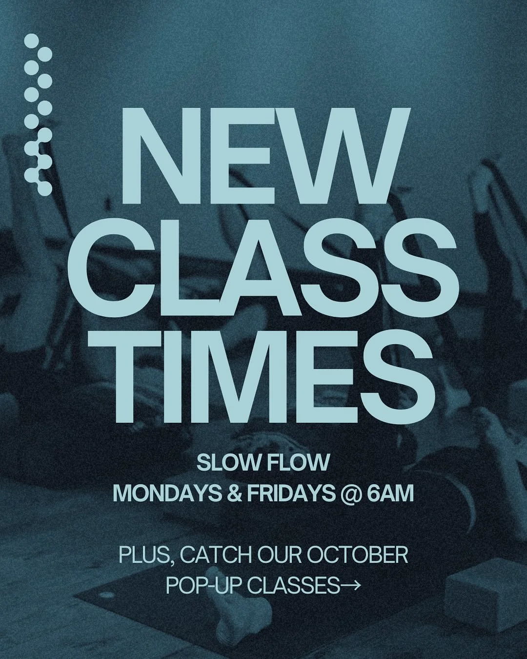 FOR OUR SLOW FLOW LOVERS 👀 We&rsquo;ve added new class times just for you! Starting 10/6, our newest Slow Flow classes are Monday &amp; Friday at 6AM: Perfect for easing into the morning, building strength, and setting a calm tone for your day. 🧘&z