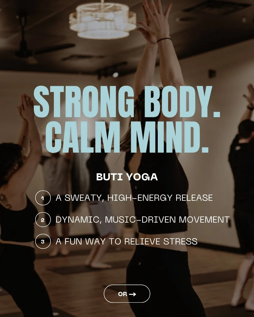 Not a &ldquo;sit still and stretch&rdquo; kind of person? Same. Did you know these weekly classes bring the intensity, the sweat, and still leave you feeling like a whole new human? 🤩

Plus, Flowchella Buti is tomorrow @ 6:30PM ⚡ High energy, glowin