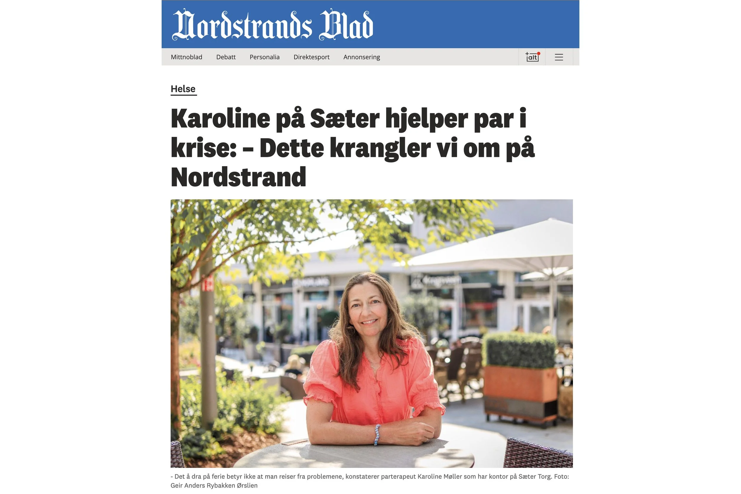 Nordstrand Blad om feriekranglene