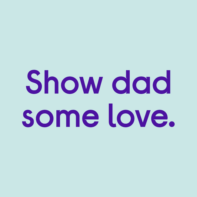 Email header: Father's day campaign