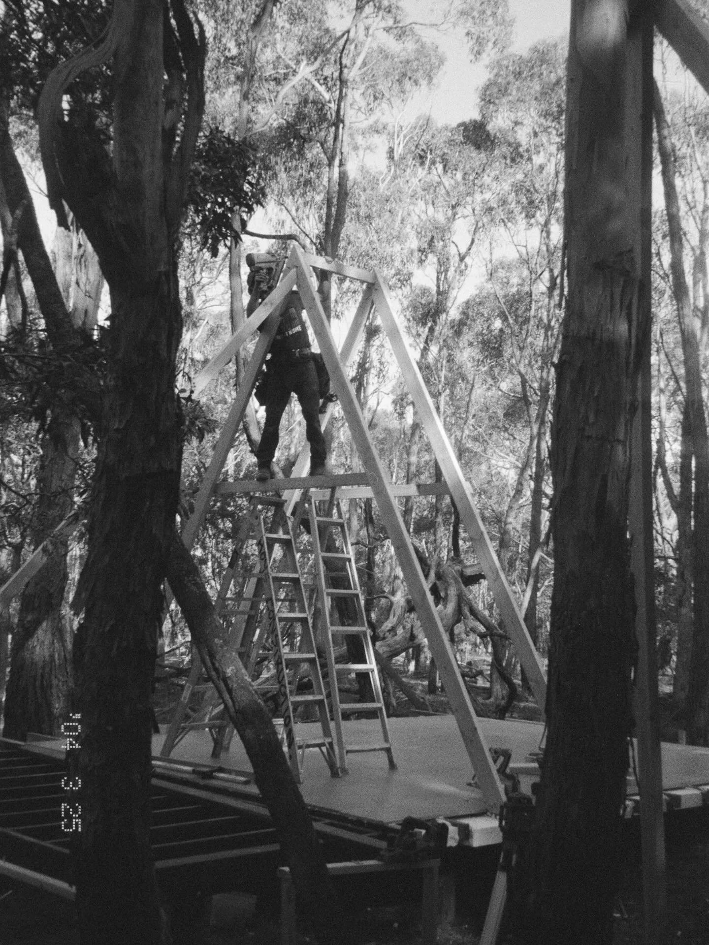 A week away with the brothers building an A frame tiny home and verandah in a pine forest&hellip; and we get to call this work? Life is good! Keen to get back and finish.