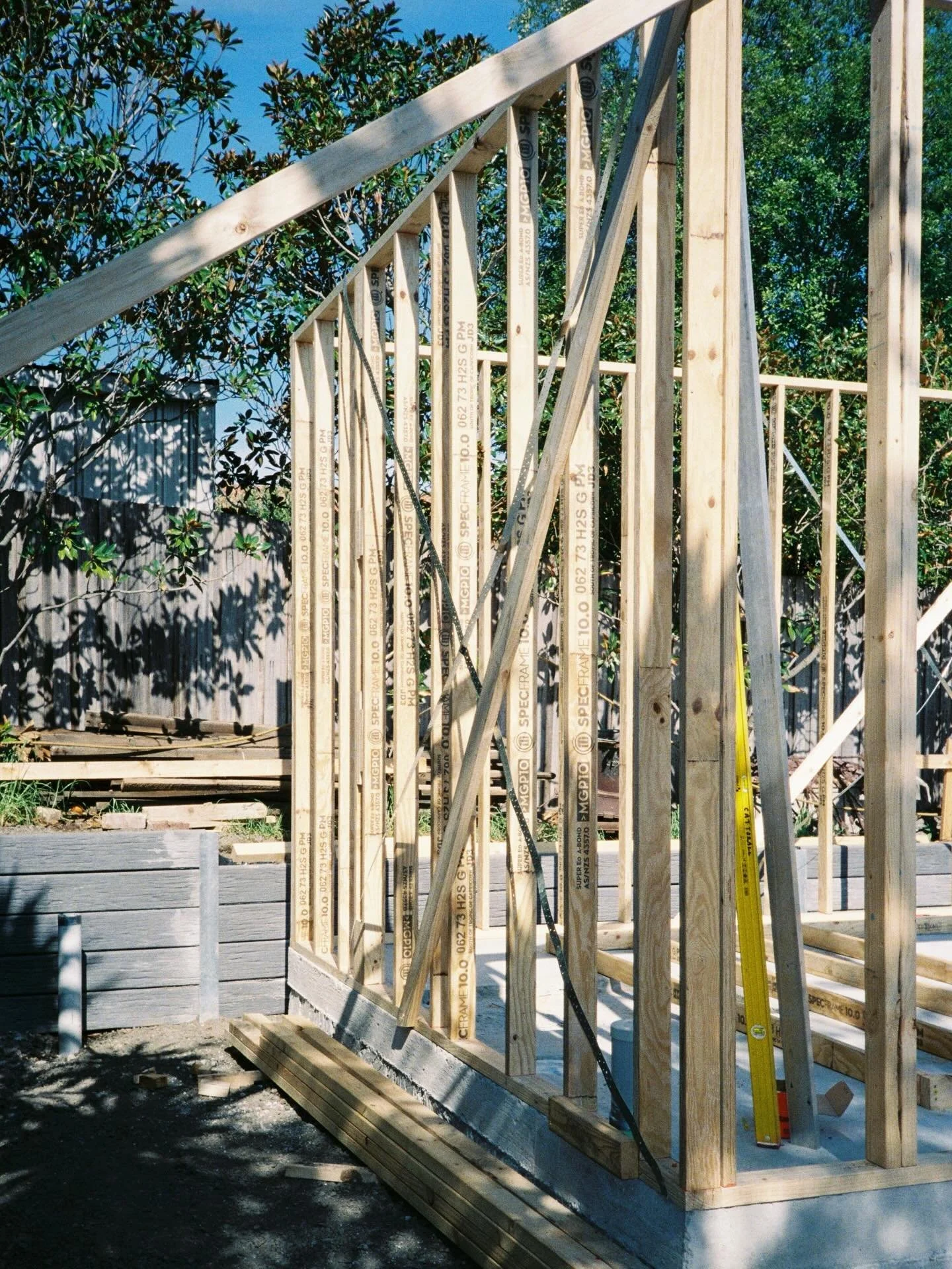 Film shots of our frame at Irvine