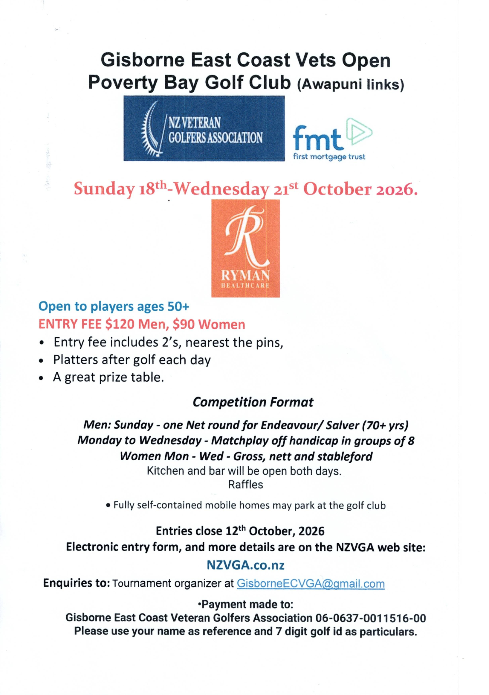 Poverty Bay GC Oct Tournament