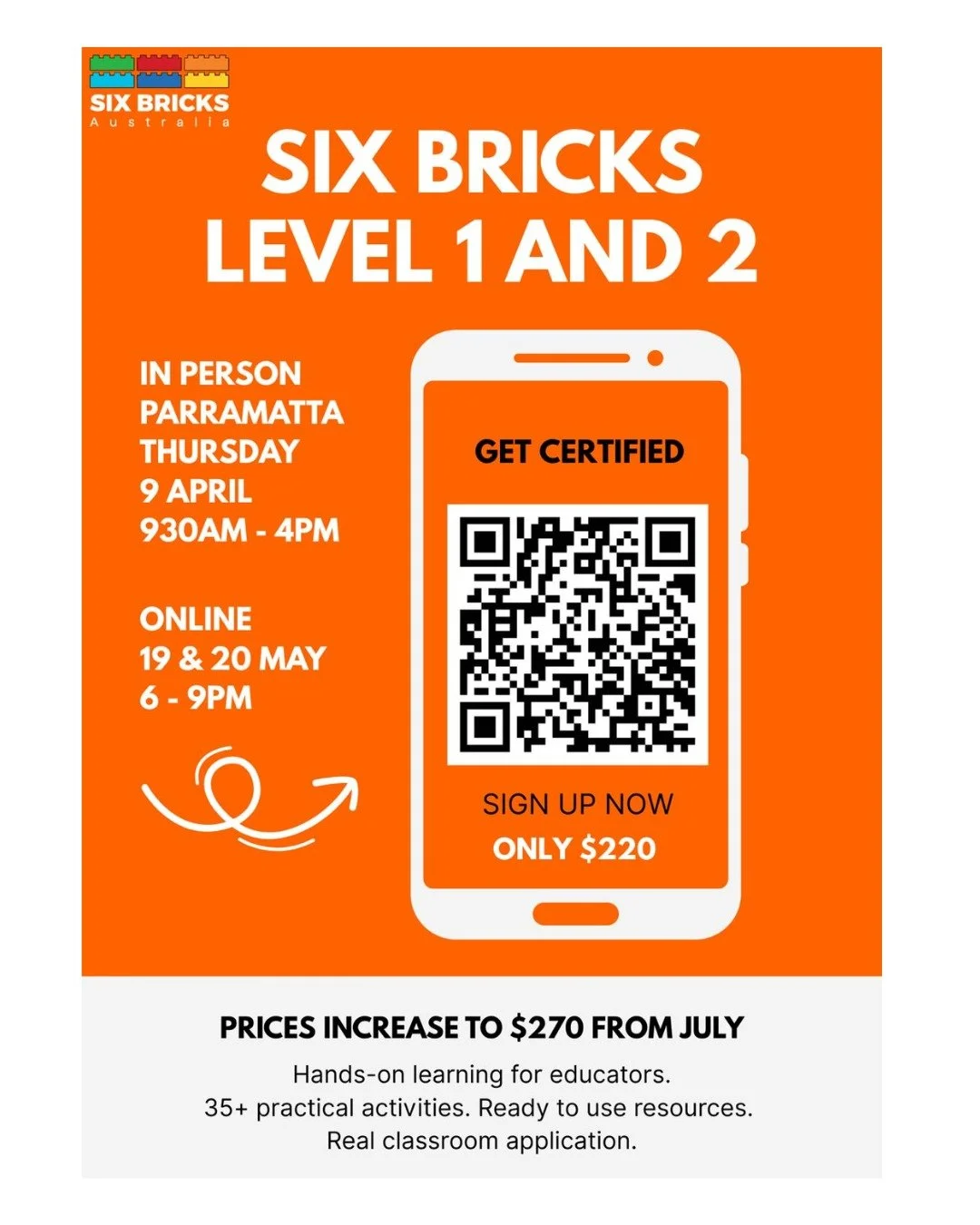 Why get certified in Six Bricks?

Because the best learning doesn&rsquo;t feel like learning &mdash; it feels like play.

Are you looking for simple, hands-on activities that children genuinely love?
The kind that build focus, listening, communicatio