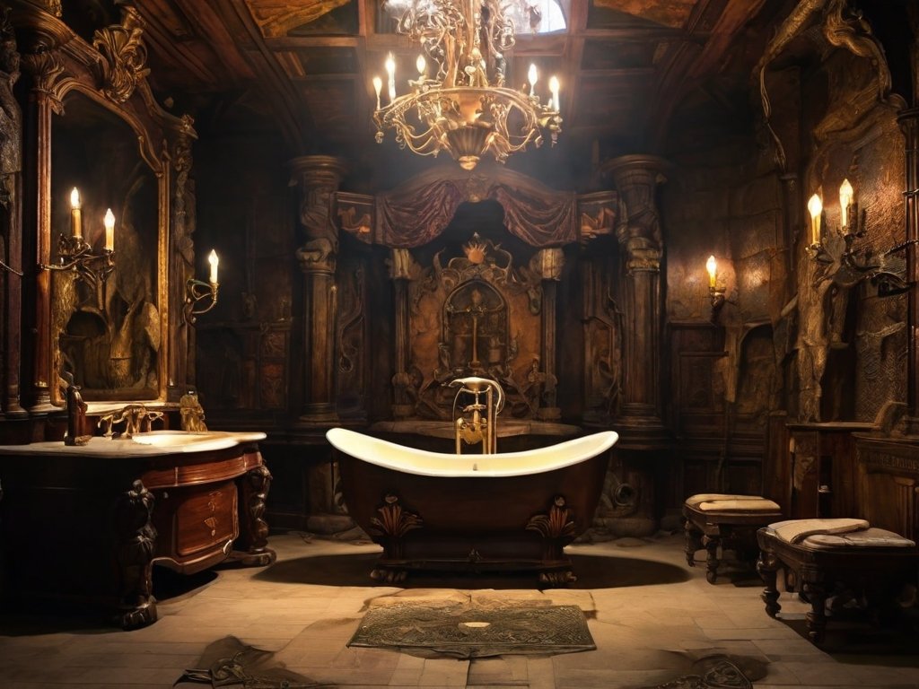 Leonardo_Diffusion_XL_bathroom_of_kings_castle_with_hidden_tre_2.jpg