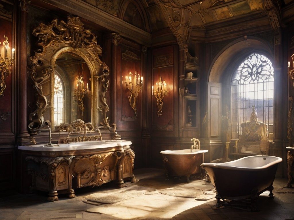 Leonardo_Diffusion_XL_bathroom_of_kings_castle_with_hidden_tre_1.jpg
