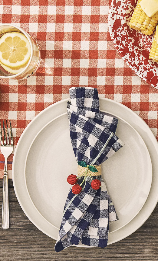 Ginny Gingham Napkins, Set of 4