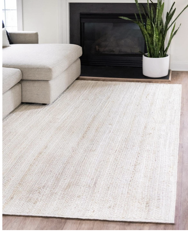  Handwoven Jute Braided Area Rug