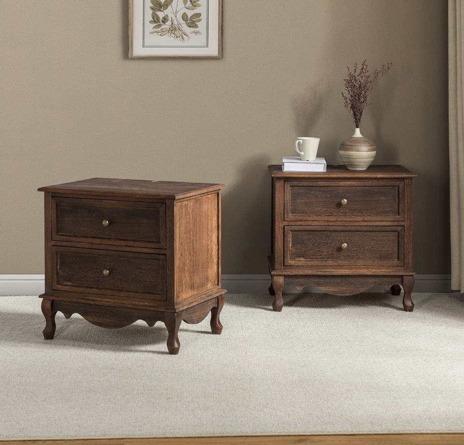 Wood Nightstands set of 2