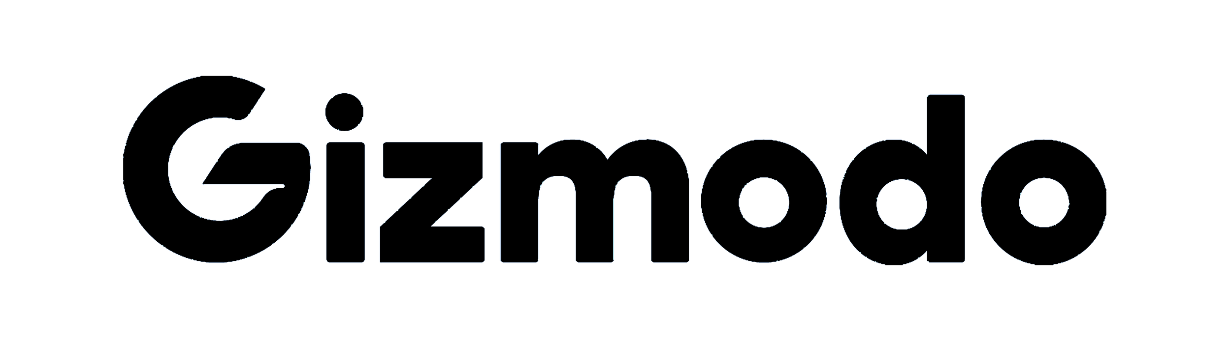Black vectorized logo for the Gizmodo brand.