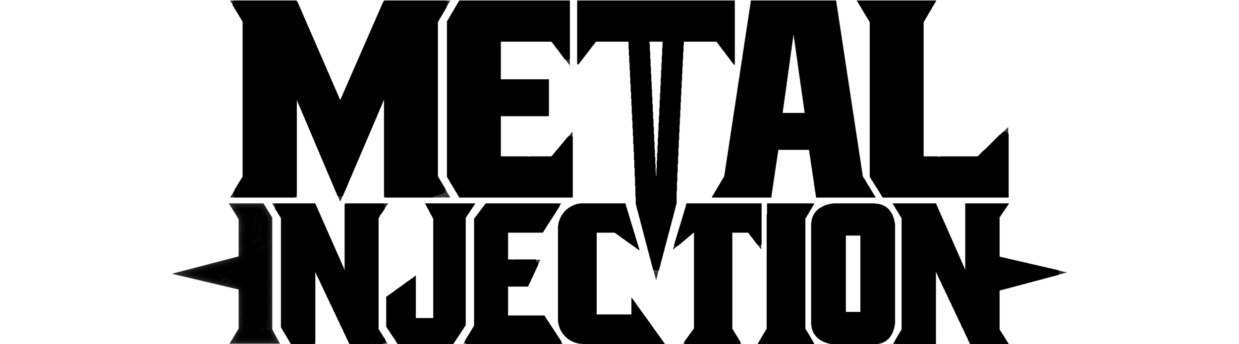 Black vectorized logo for the Metal Injection brand.