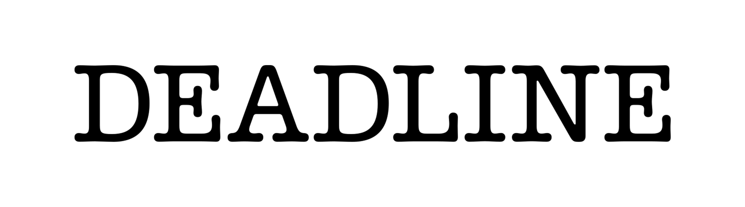 Black vectorized logo for the Deadline brand.