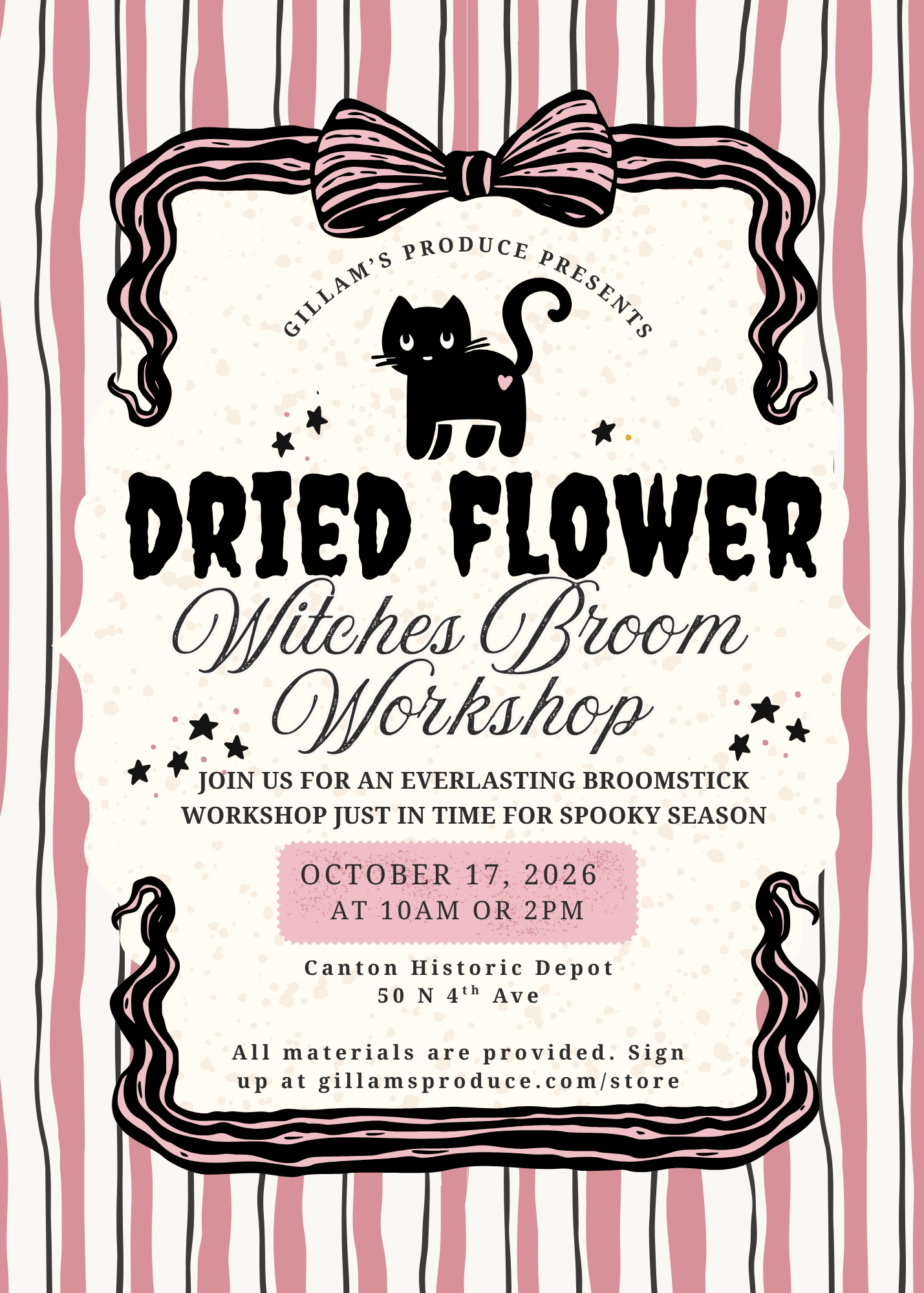 Everlasting Witches Broom Workshop