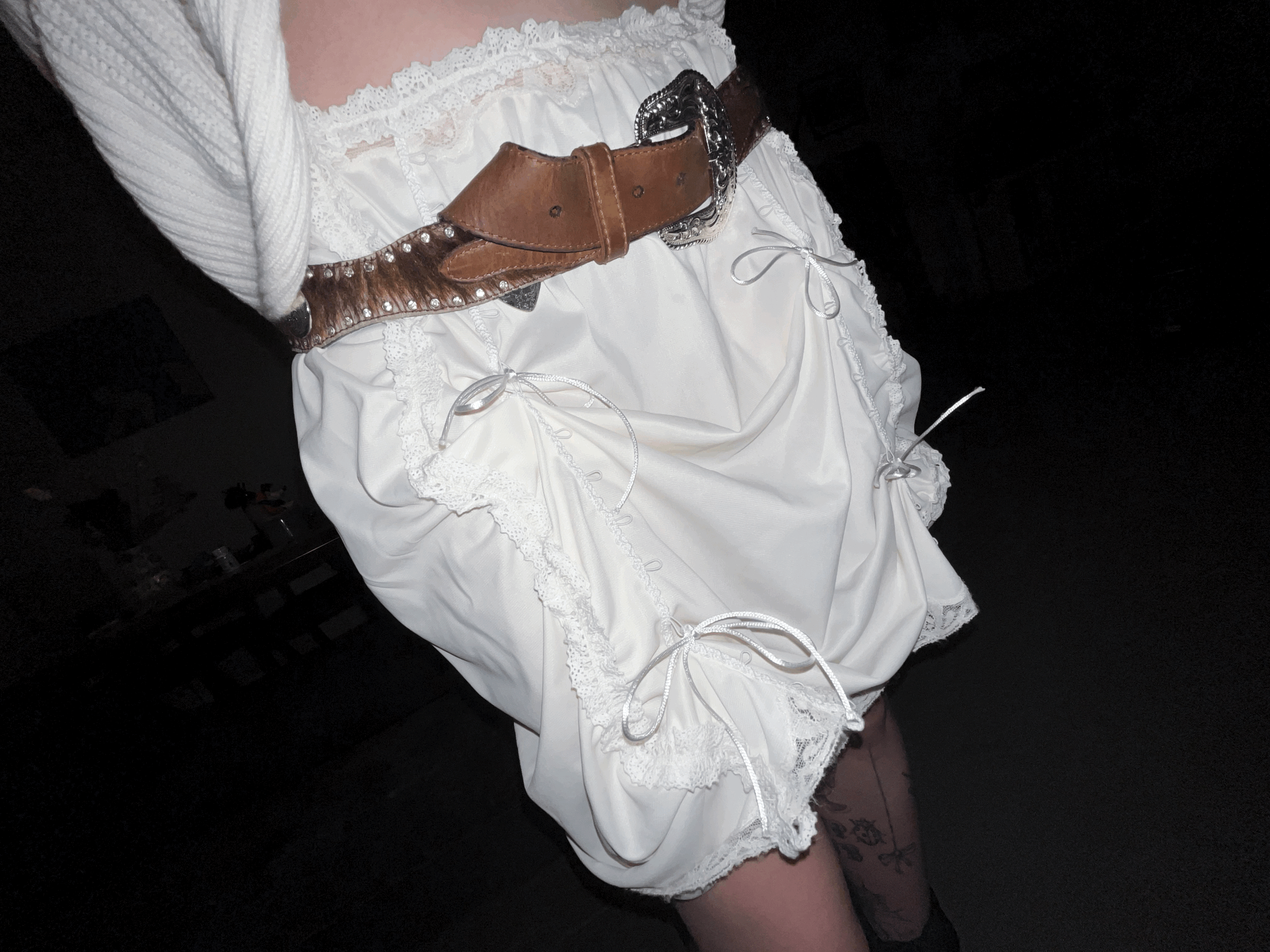White skirt