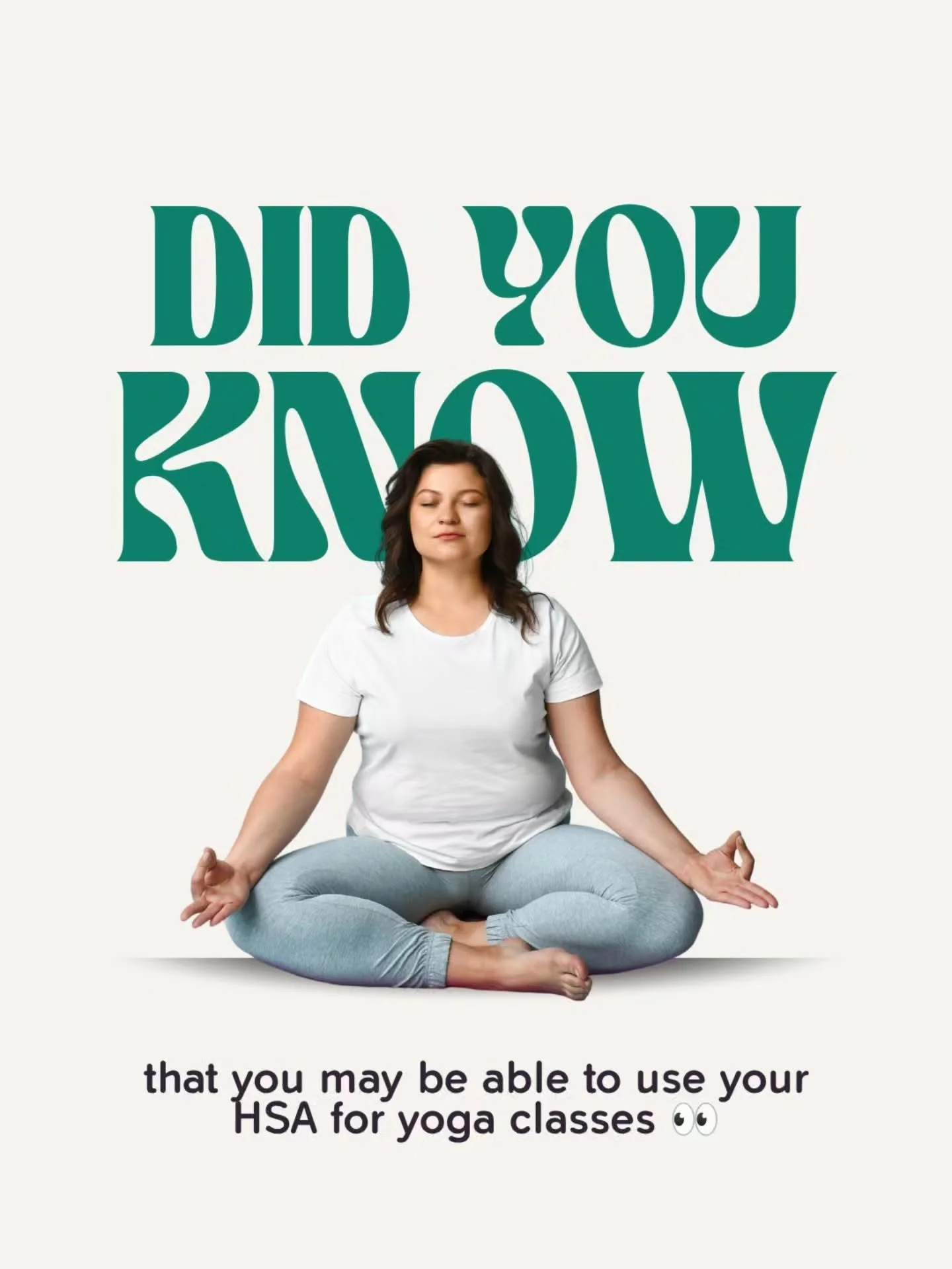 Did you know that in some cases, you can use you health savings account funds for yoga classes? 

If that sounds like something that could be beneficial for you, we hope this provides a good jumping off point!