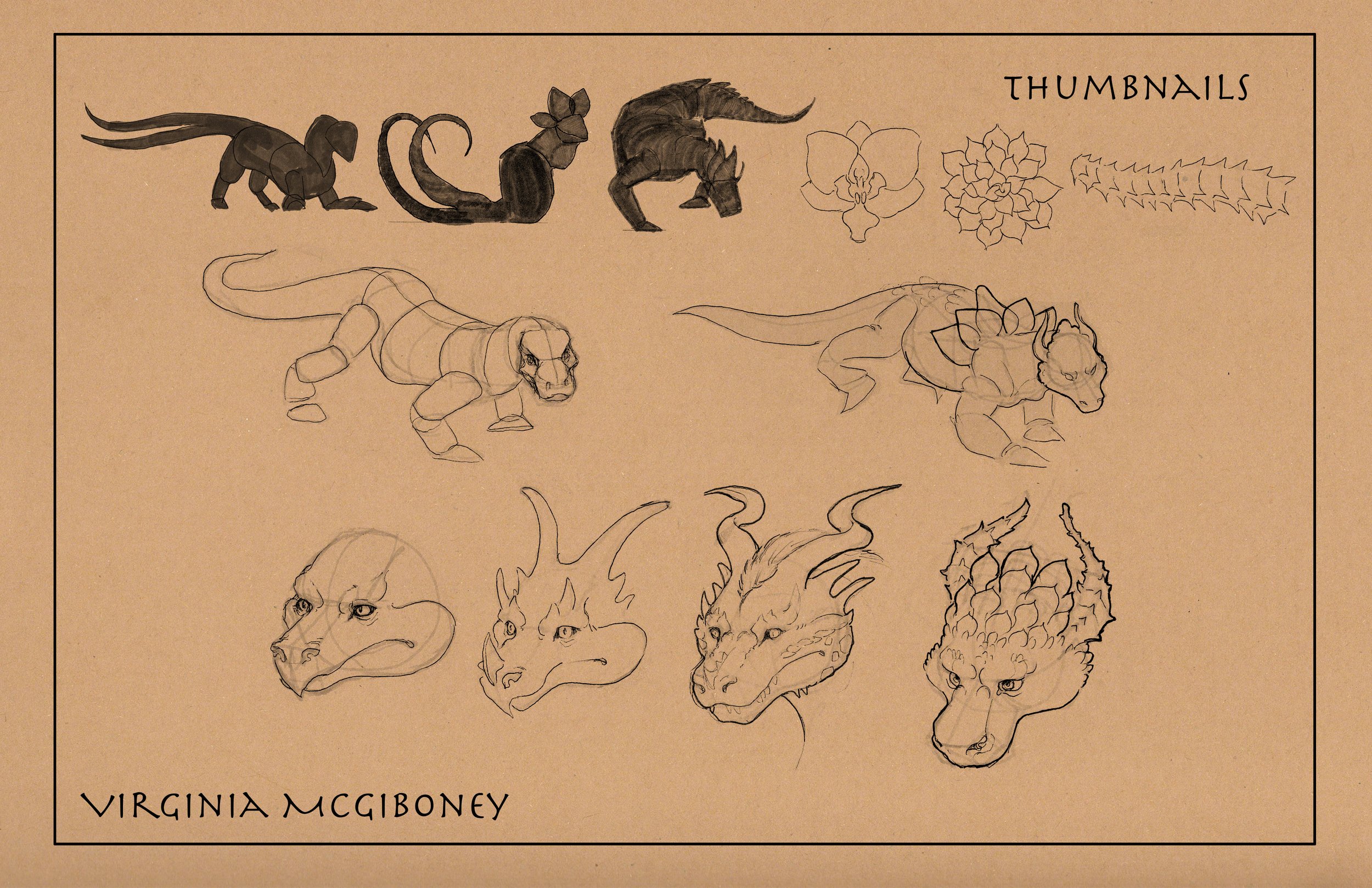 Creature Design Forrest Dragon pg2