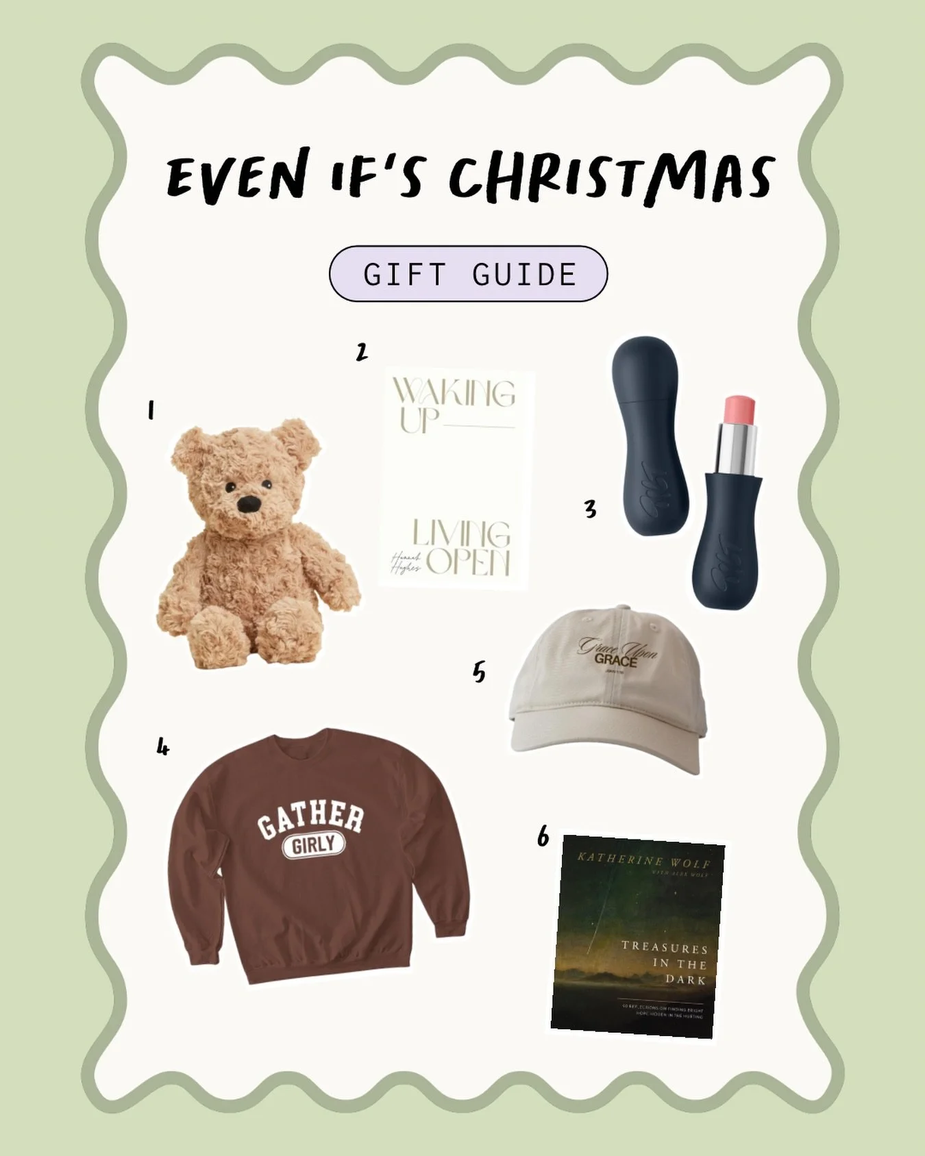It&rsquo;s officially that time of year!🎄✨🫶🏻

Here&rsquo;s what&rsquo;s on our wishlist:
1️⃣ @warmies_usa heatable plush (perfect for those high chronic pain days)
2️⃣Waking Up: Living Open by our very own, Hannah Hughes!
3️⃣ @tiltbeauty blush
4️⃣
