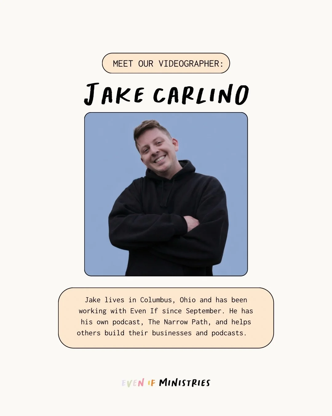 Meet Jake🤩

His creativity helps us share stories of faith, connection, and community&mdash;so others can see and experience what God is doing among us.

#disabledcommunity #disability #chronicpain #jesus #biblestudy