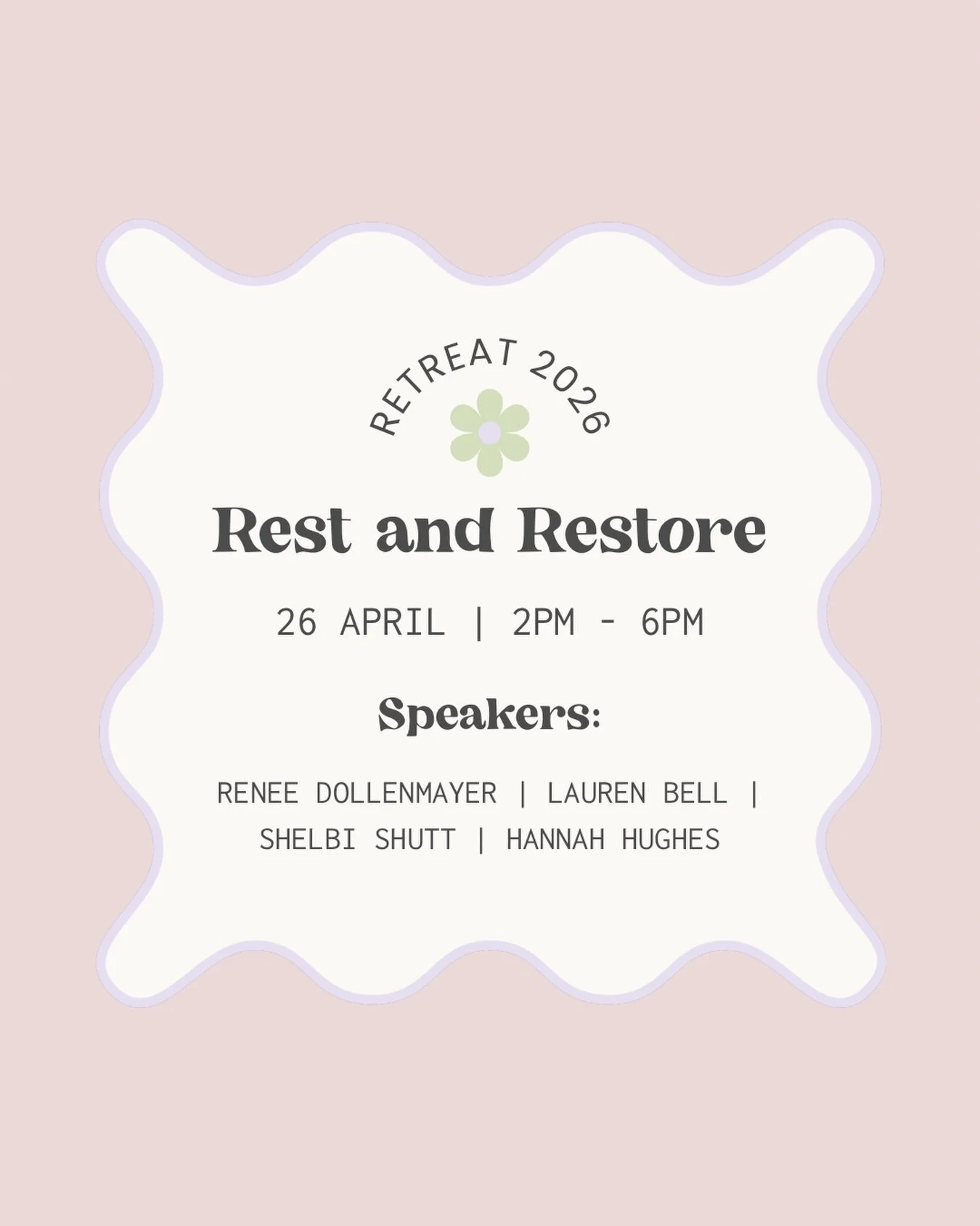 If your soul feels tired&hellip; this is your invitation.

We&rsquo;ll worship together, hear life-giving messages, pray, and create room for true rest &mdash; the kind that restores your heart. 🤍

Save your spot + invite a friend who needs this.
🌸