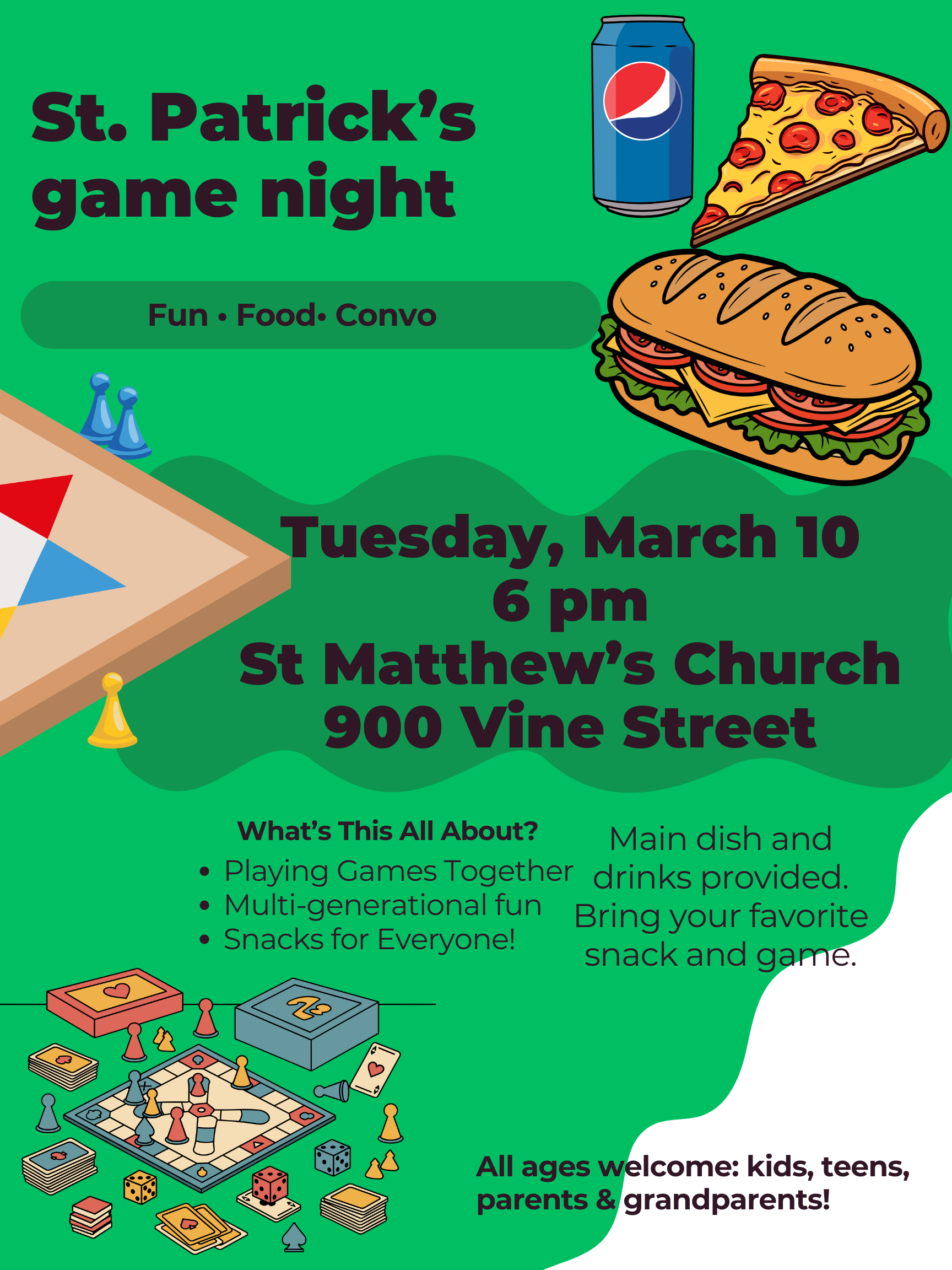 St. Patrick's Them Game Night 
