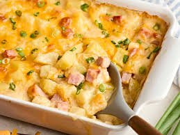 Cheese Potato and Ham Casserole