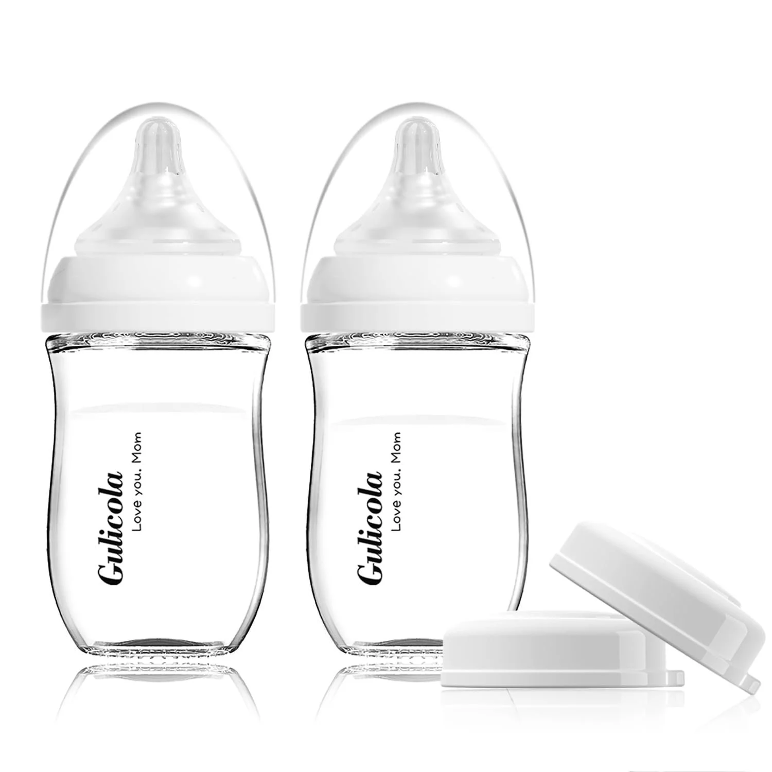 Gulicola Natural Glass Baby Bottle