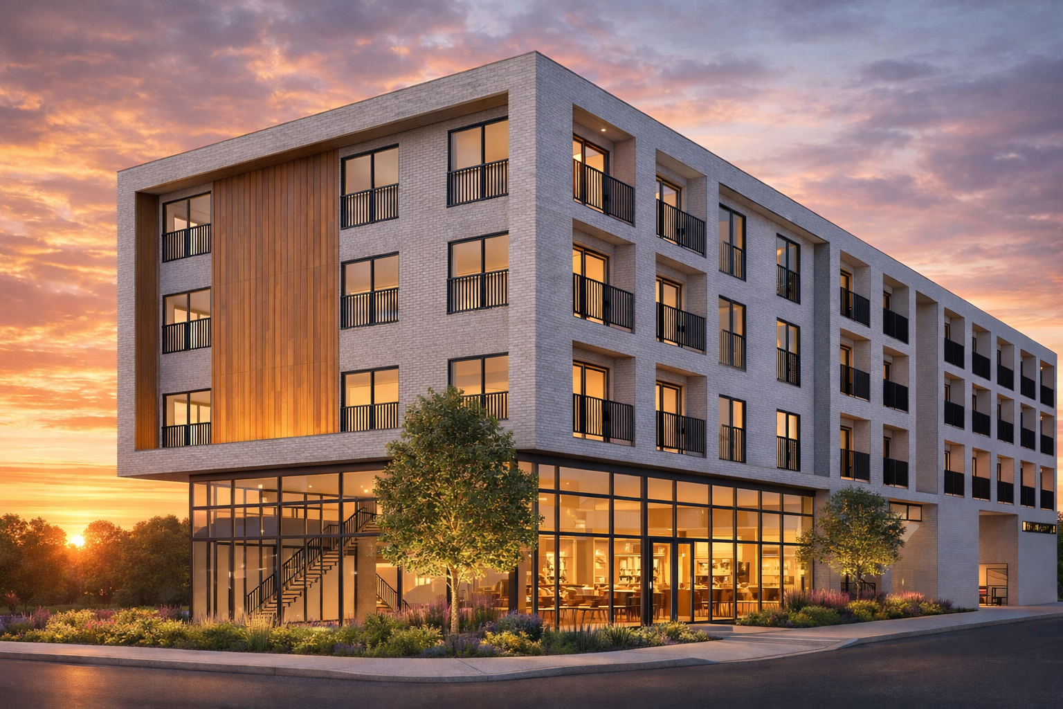El Cajon Mixed Use_Sunset Rendering.png
