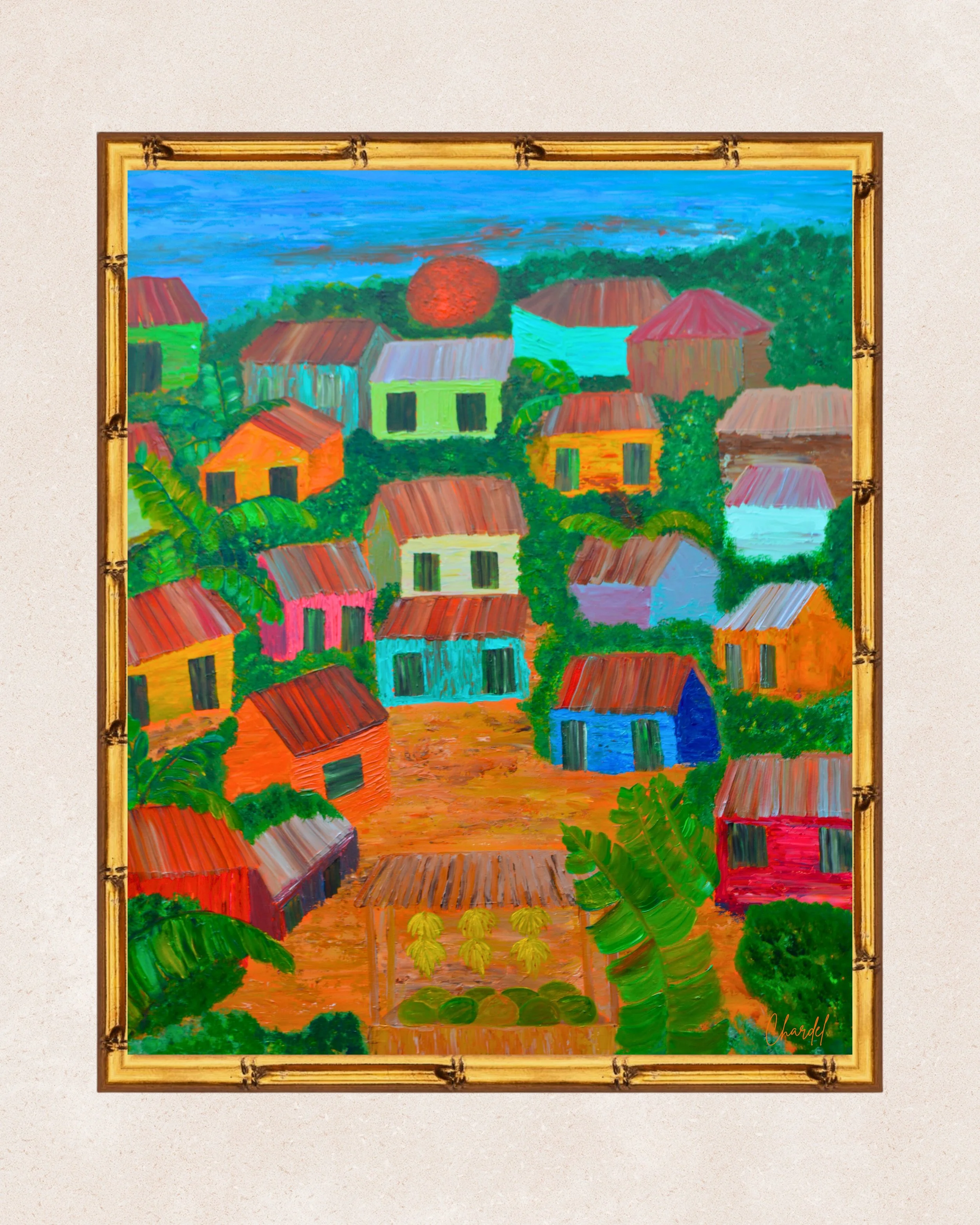 A Village - Art Print