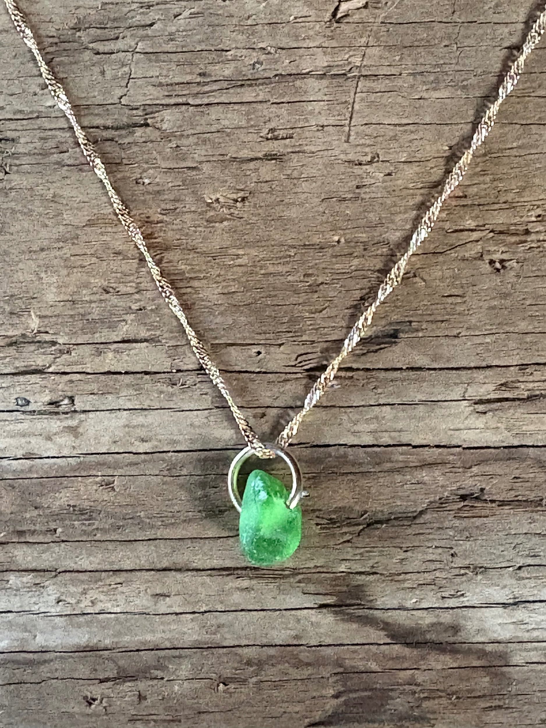 Mermaid Tears Pendant with 14k gold fill