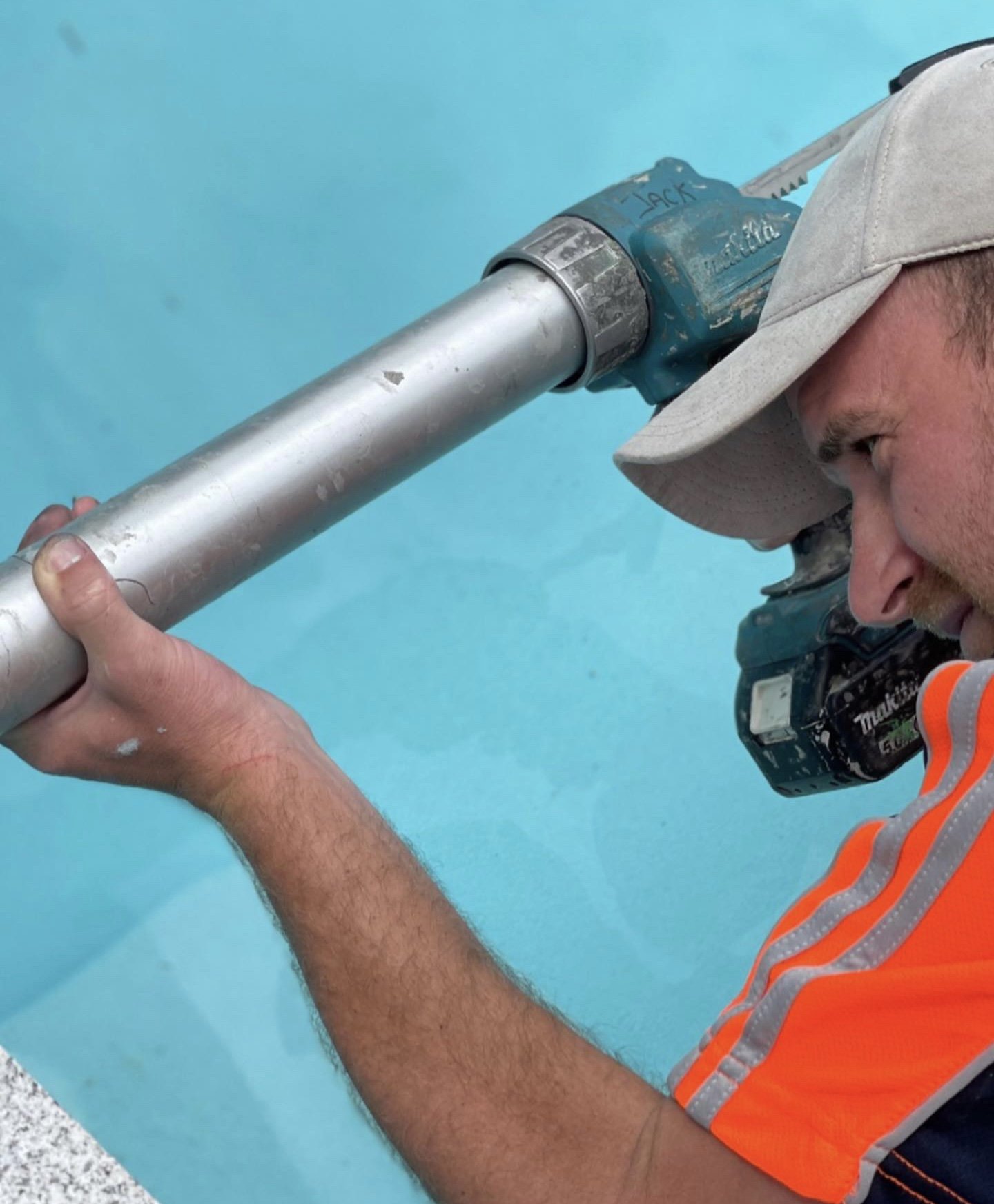 caulking gun for pool caulking
