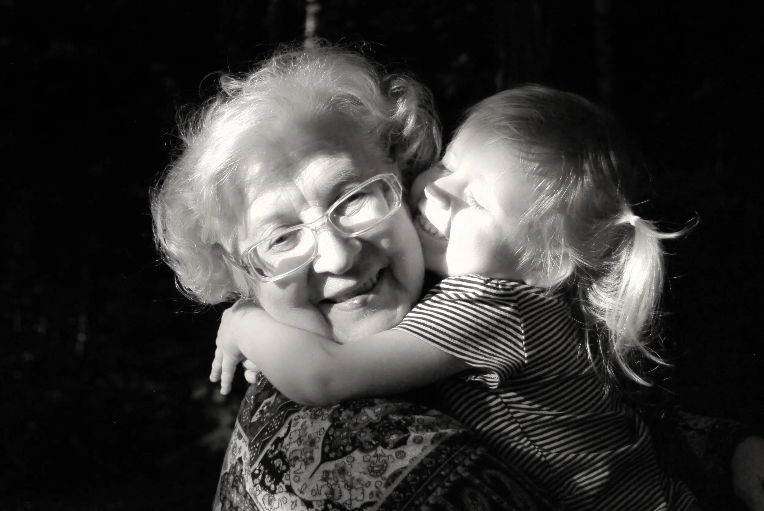 Nonna and Gina as a little girl.