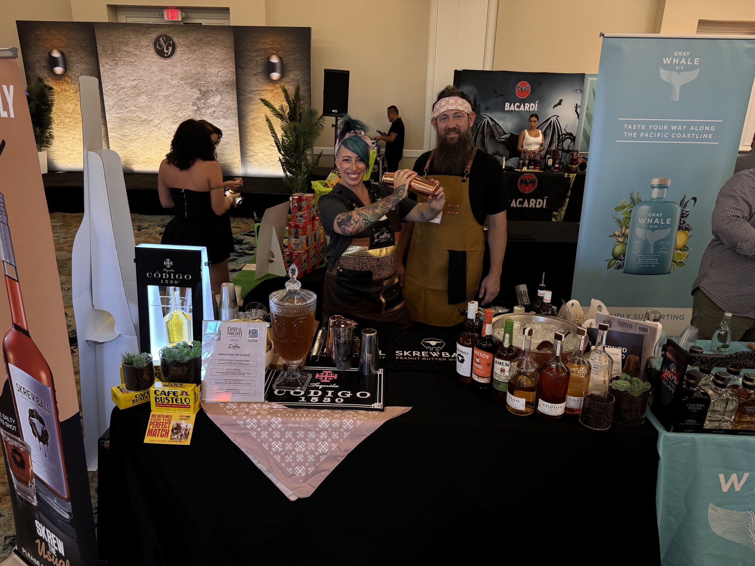 brand activation Codigo Tequila, custom bar setup and event staffing