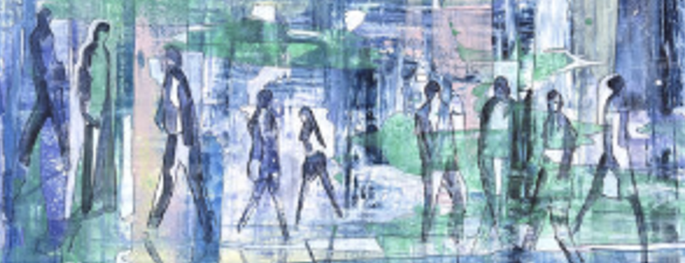"Commuting". 90% ull + 10% silke. 180x70 cm. Frynset kant