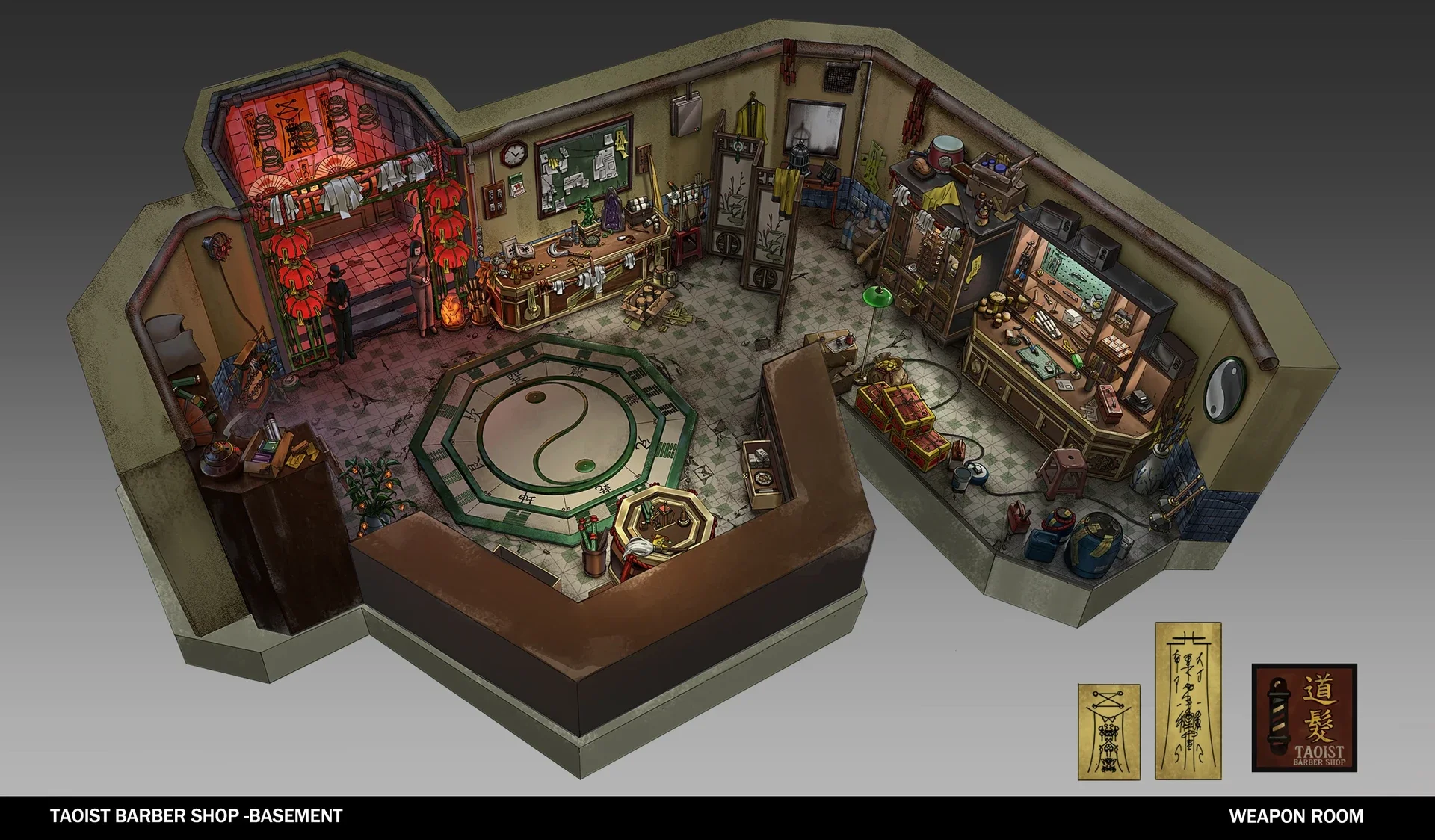 Kim Huiyee - The Echo Project, Digital Blacksmith School Set design, set dress to impress