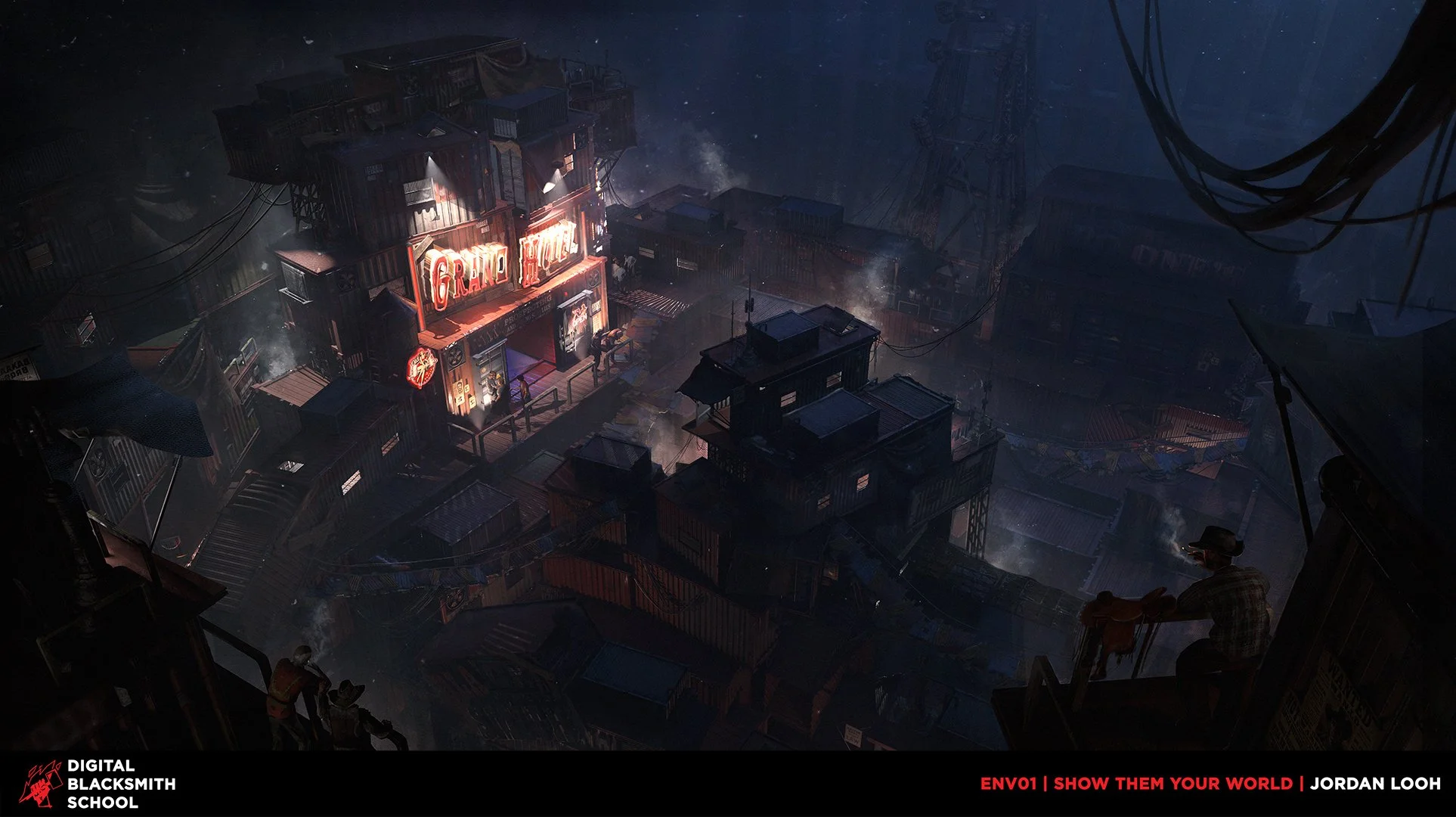 Student testimonial, student review, Siraj Fahkri, Digital Blacksmith School course, Digital Blacksmith School environment concept art course, instructor, nobullshitjustdesign, environment concept art course, student's work