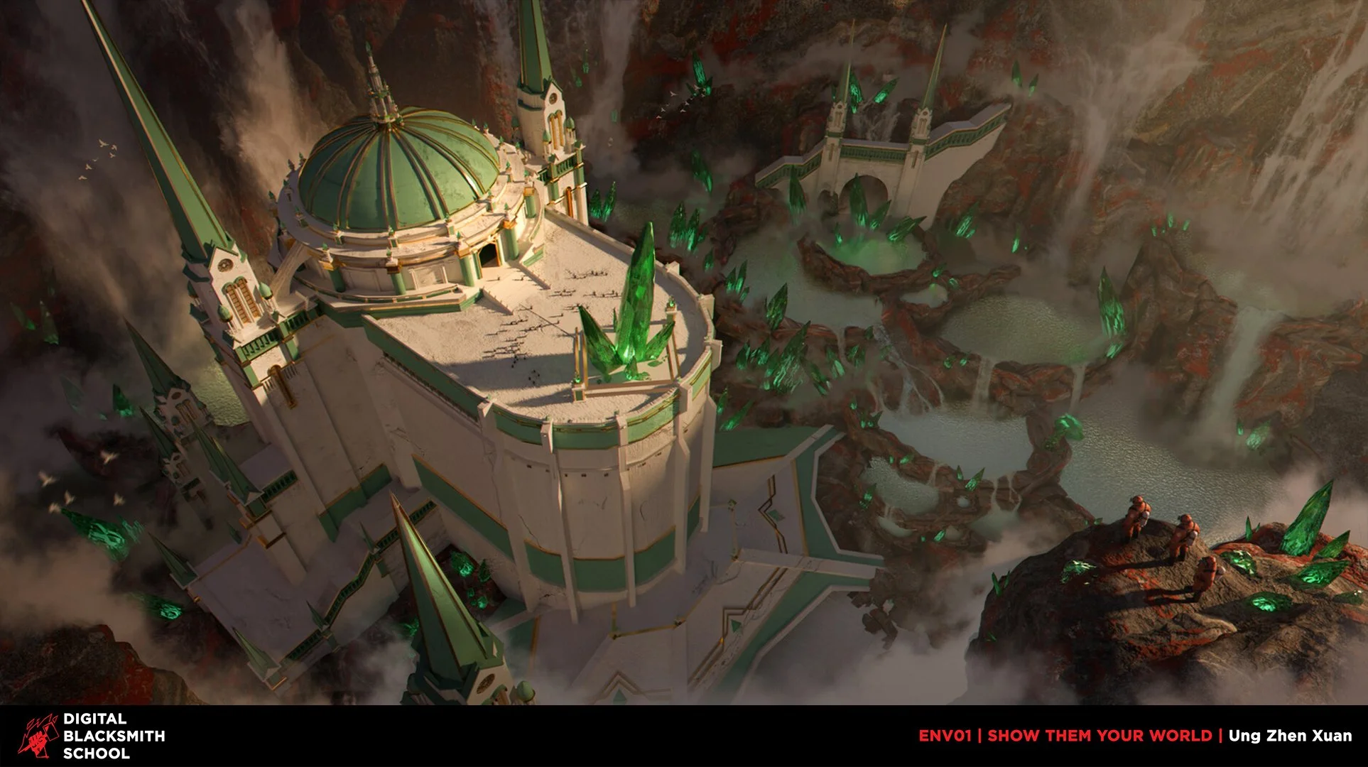 Student testimonial, student review, Siraj Fahkri, Digital Blacksmith School course, Digital Blacksmith School environment concept art course, instructor, nobullshitjustdesign, environment concept art course, student's work