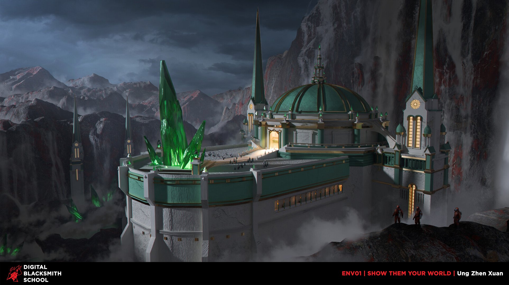 Student testimonial, student review, Siraj Fahkri, Digital Blacksmith School course, Digital Blacksmith School environment concept art course, instructor, nobullshitjustdesign, environment concept art course, student's work