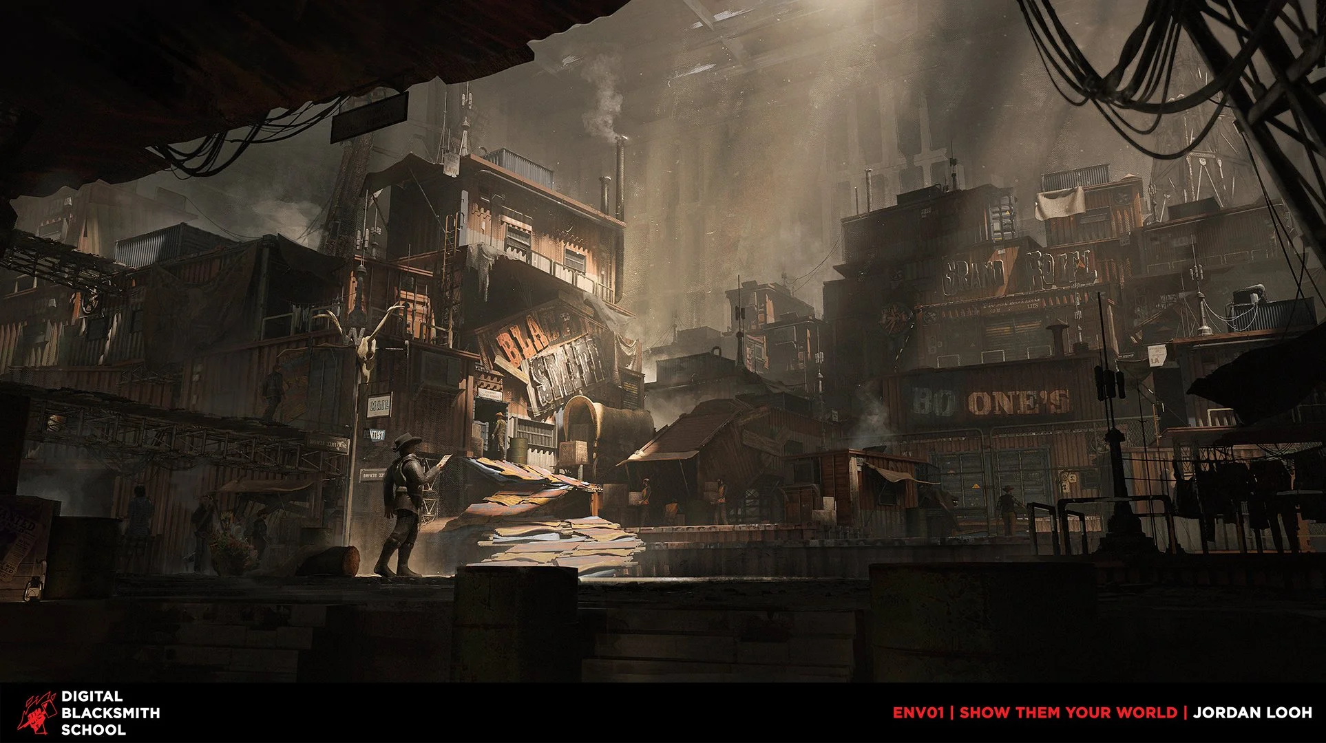 Student testimonial, student review, Siraj Fahkri, Digital Blacksmith School course, Digital Blacksmith School environment concept art course, instructor, nobullshitjustdesign, environment concept art course, student's work