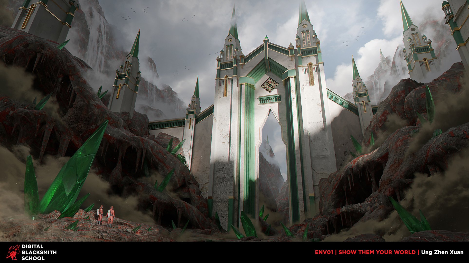 Student testimonial, student review, Siraj Fahkri, Digital Blacksmith School course, Digital Blacksmith School environment concept art course, instructor, nobullshitjustdesign, environment concept art course, student's work