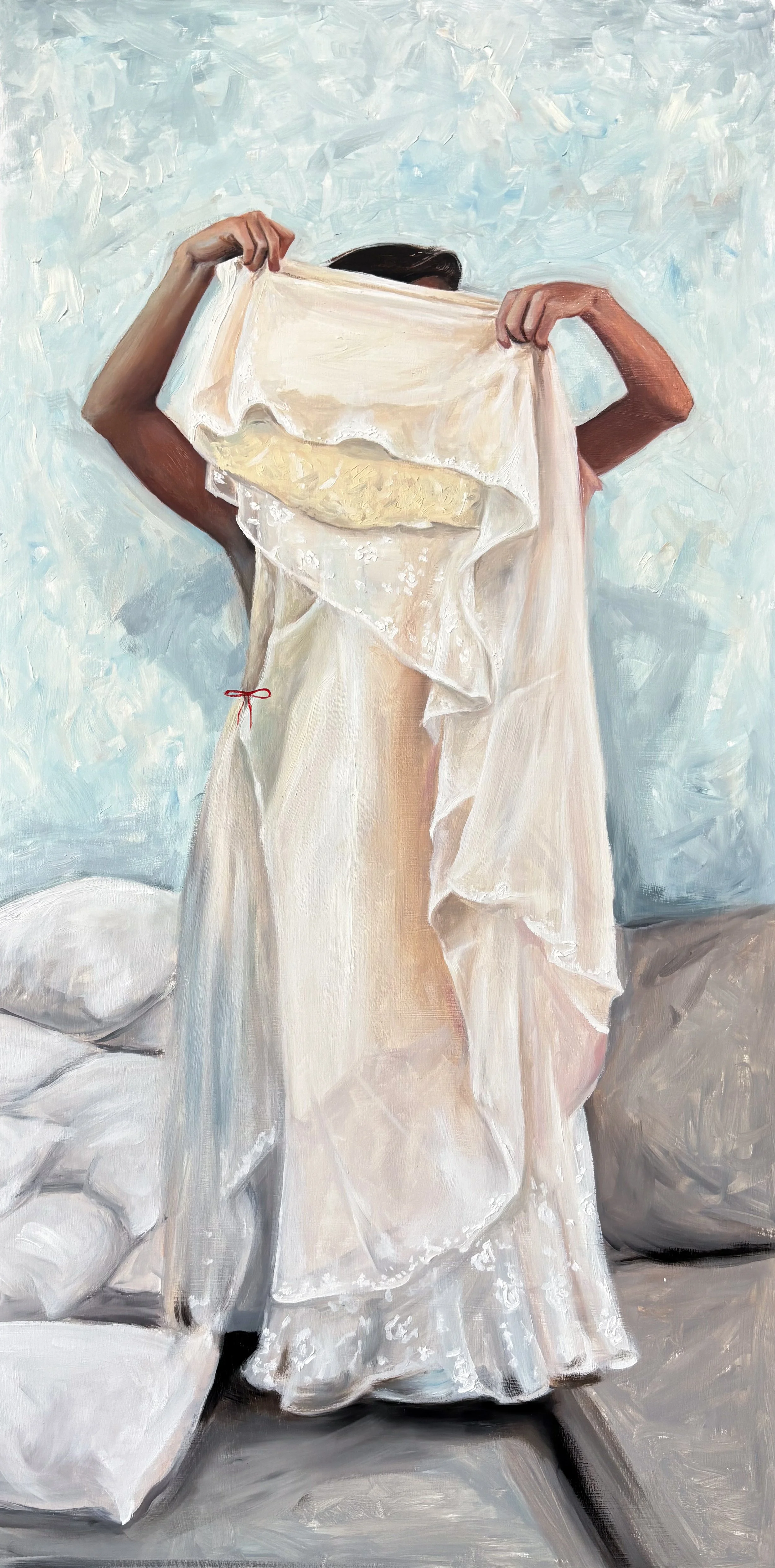Walls I Brought From Spain, Oil on Wood, 80x40 cm